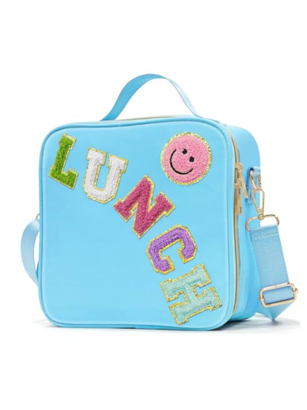 Insulated Lunch Bag Nylon with Adjustable Shoulder Strap Waterproof Lunchbox
